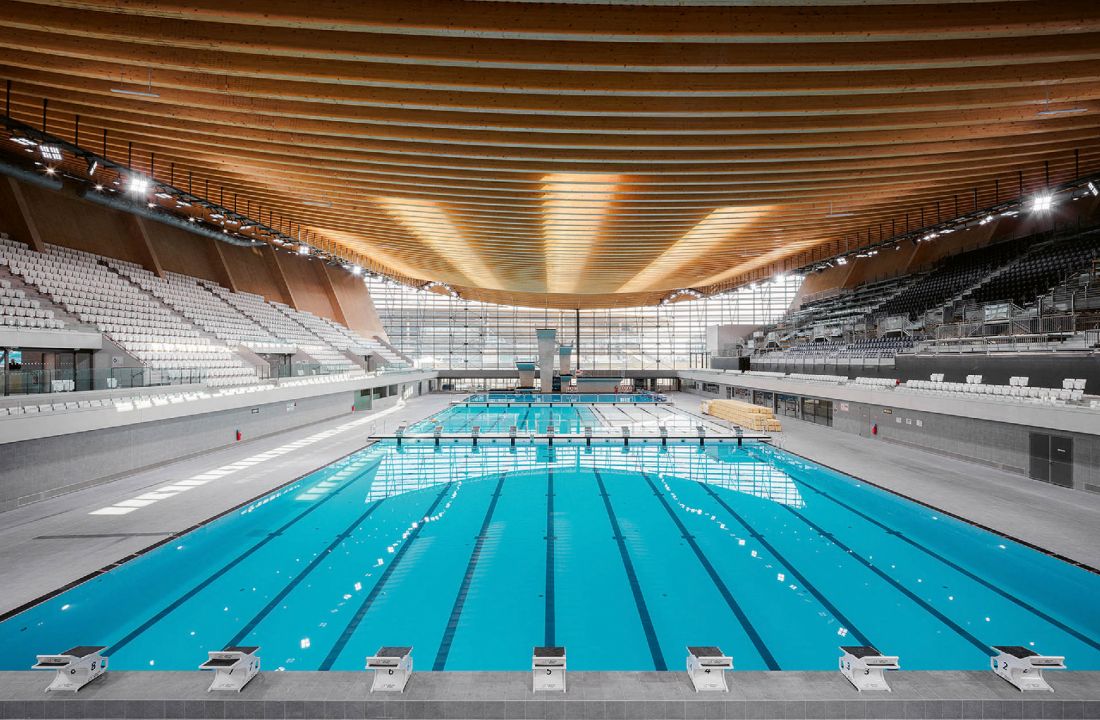 Wodne Centrum Olimpijskie Metropolii Wielkiego Paryża, proj.: VenhoevenCS + Ateliers 2/3/4, 2024