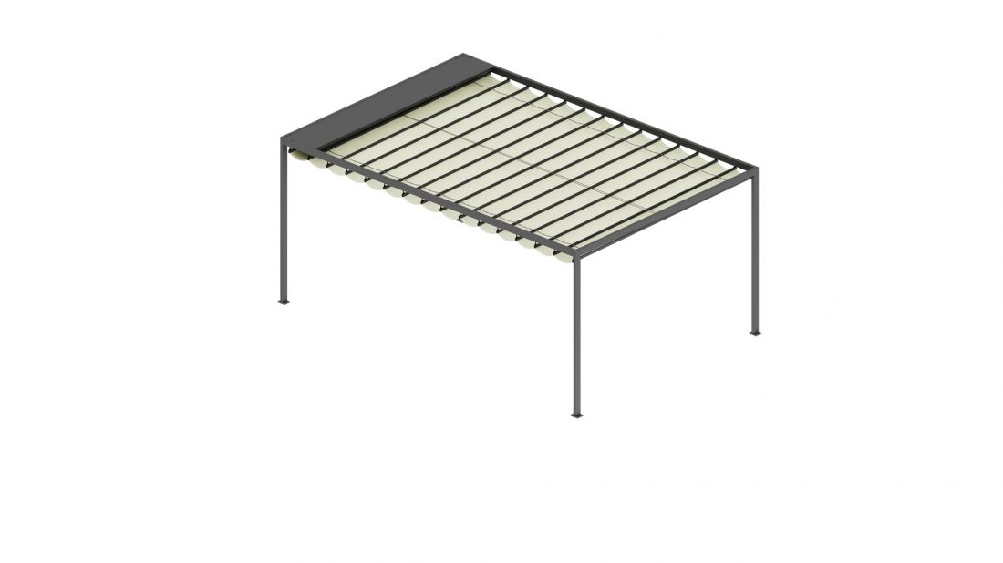Pergola Nuun Fabric - rozwinięta