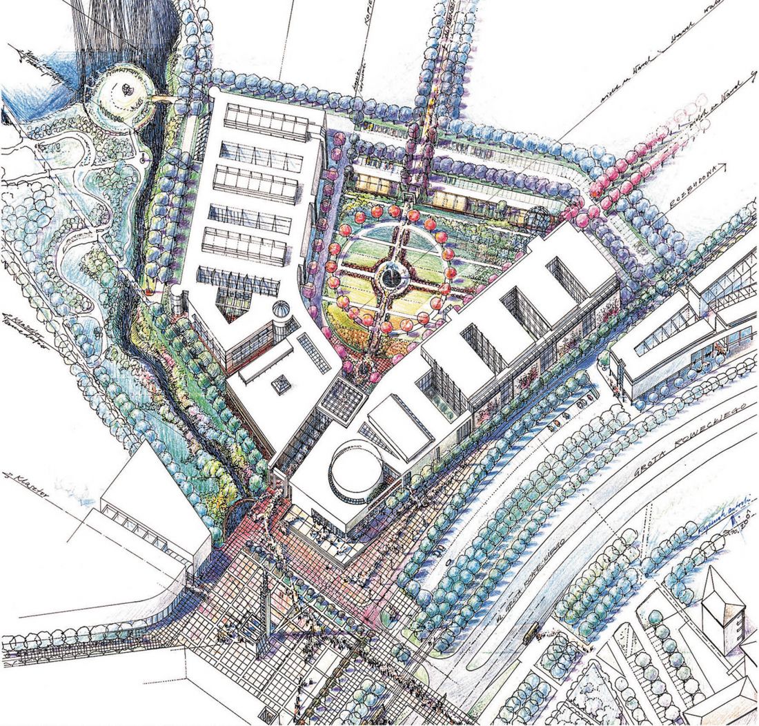 Kampus 600-lecia Uniwersytetu Jagiellońskiego w Krakowie, projekt konkursowy, 1998