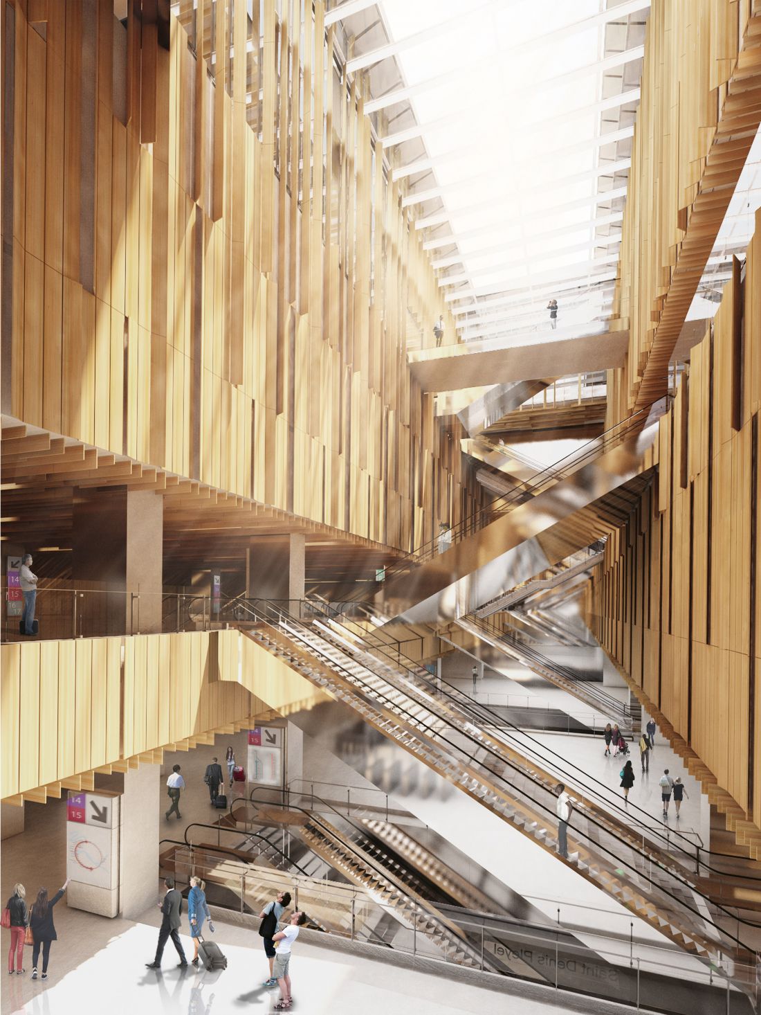 projekt budynku dworca, Saint-Denis, Paryż, Francja, 2024