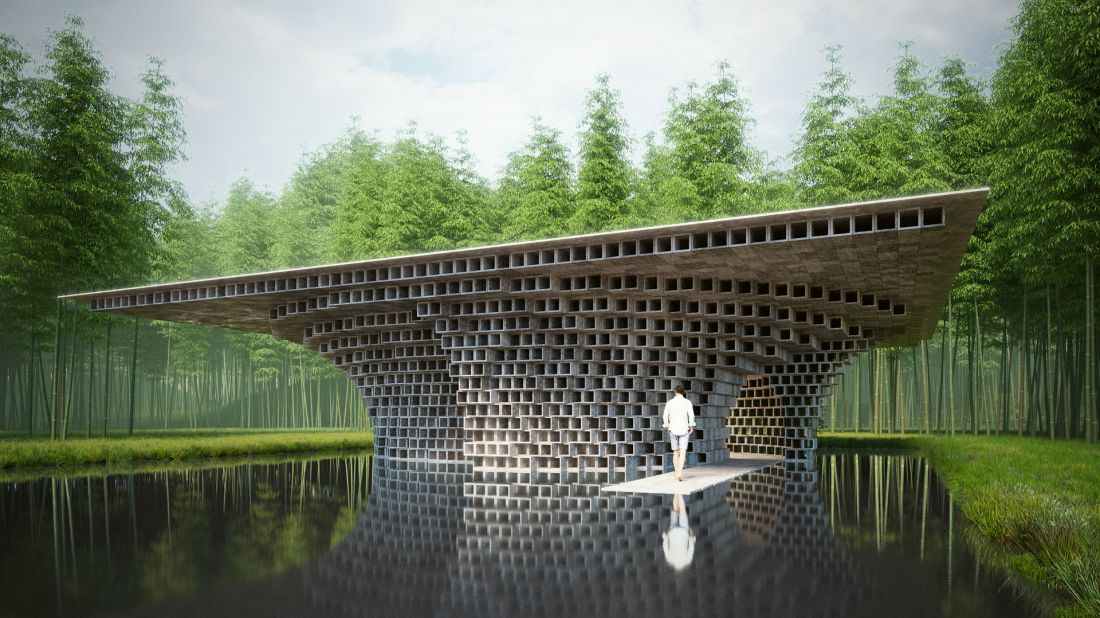 Plastic House to modułowa konstrukcja wykonana z plastiku zebranego na plażach Bali