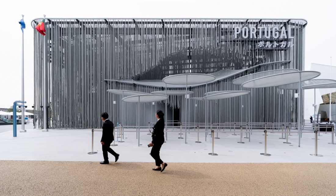 Pawilon Portugalii na Expo 2025 w Osace - widok bryły