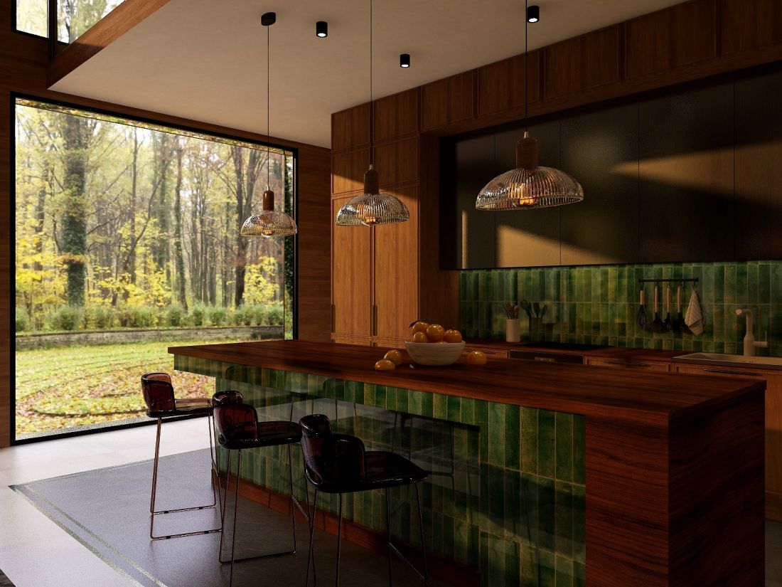 Projekt wnętrza autorstwa Maksymiliana Sejuda - Mid-century modern w nowoczesnym wydaniu