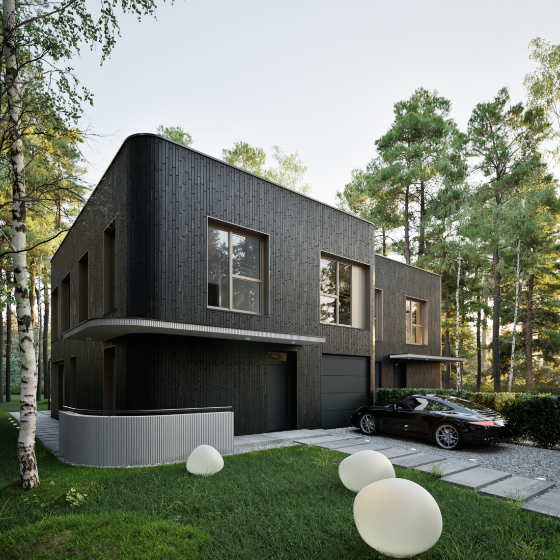 Nowoczesna willa w leśnym otoczeniu - projekt domu idealnego dla osób ceniących ciszę, naturę i wysoką jakość architektury
