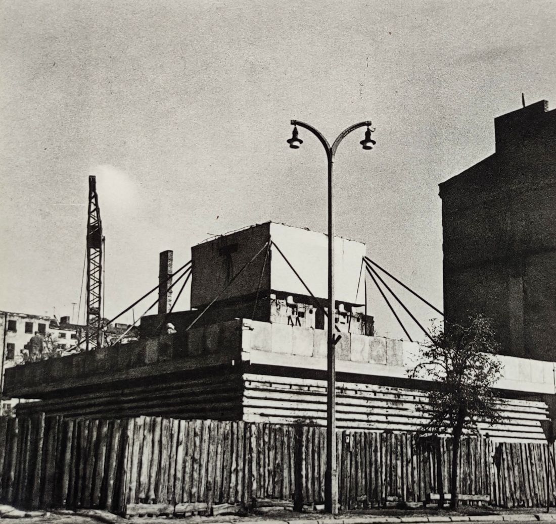 Budowa trzonu Trzonolinowca we Wrocławiu, stan na 1964 rok