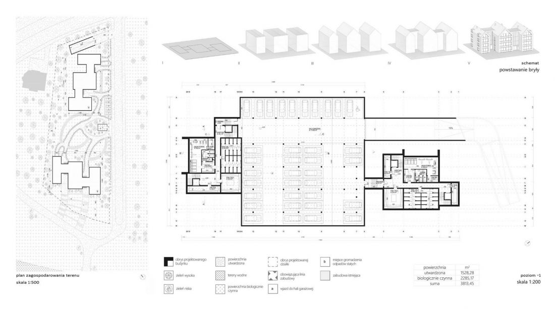 plan zagospodarowanie terenu, schemat, rzut