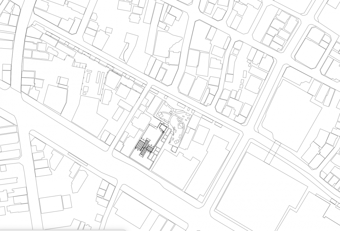 Hotel Shiroiya w Japonii - plan zagospodarowania przestrzennego 