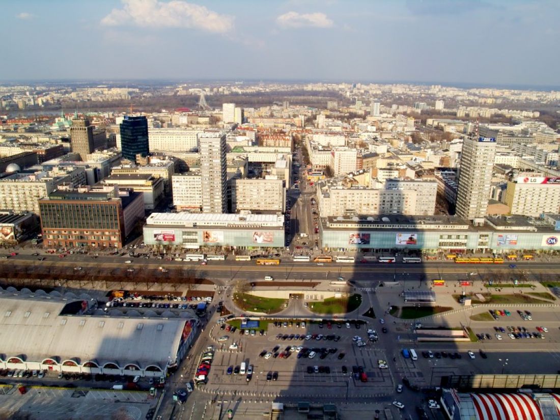 Widok na Plac Defilad i Ścianę Wschodnią