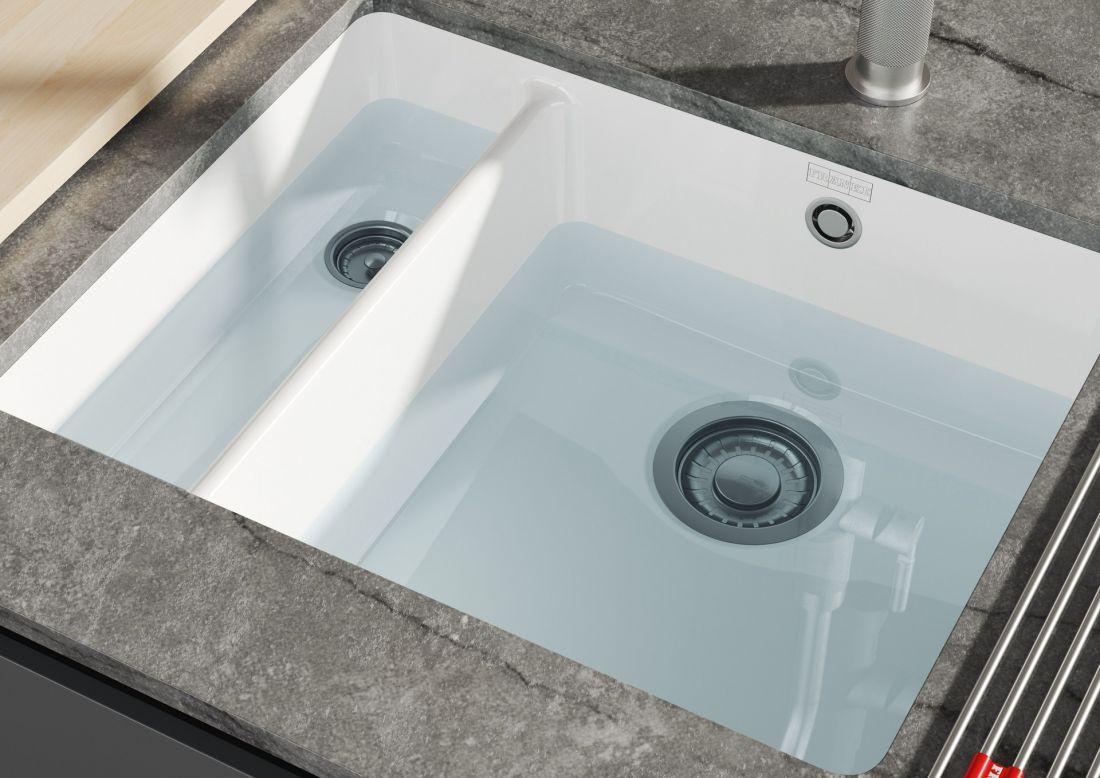 Ceramiczne zlewozmywaki podwieszane KubusX Fraceram