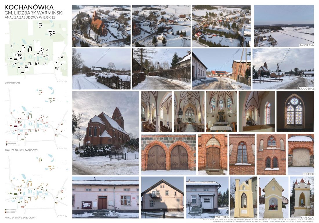 Kochanówka - analiza zabudowy wiejskiej