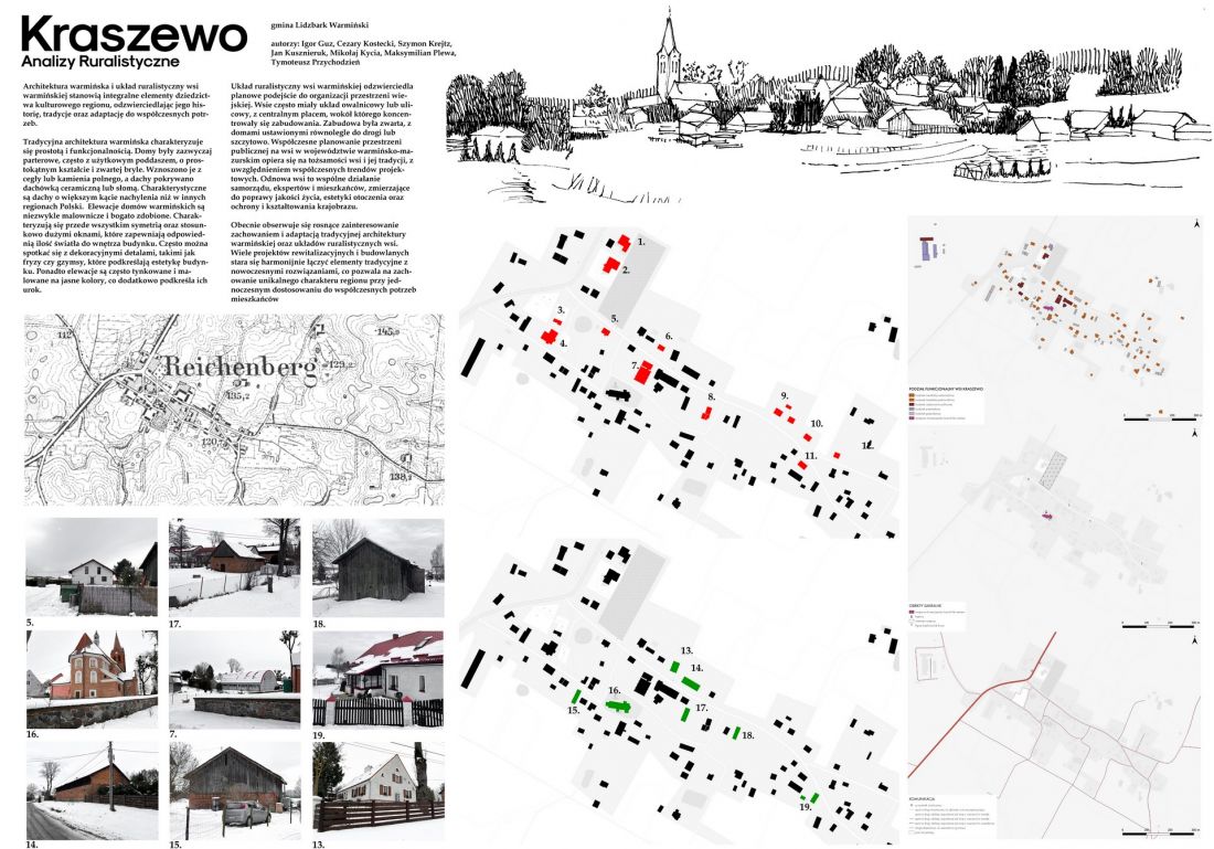 Kraszewo - plansza urbanistyczna