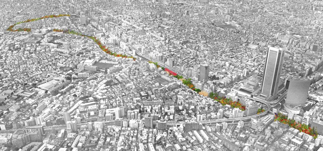 388 FARM - Tamagawa Josui Greenway Urban Design, Tokio, Japonia