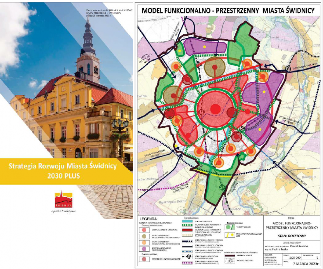 model struktury funkcjonalno-przestrzennej dla miasta Świdnicy oparty na przepisach wprowadzonych znowelizowaną ustawą o planowaniu i zagospodarowaniu przestrzennym 