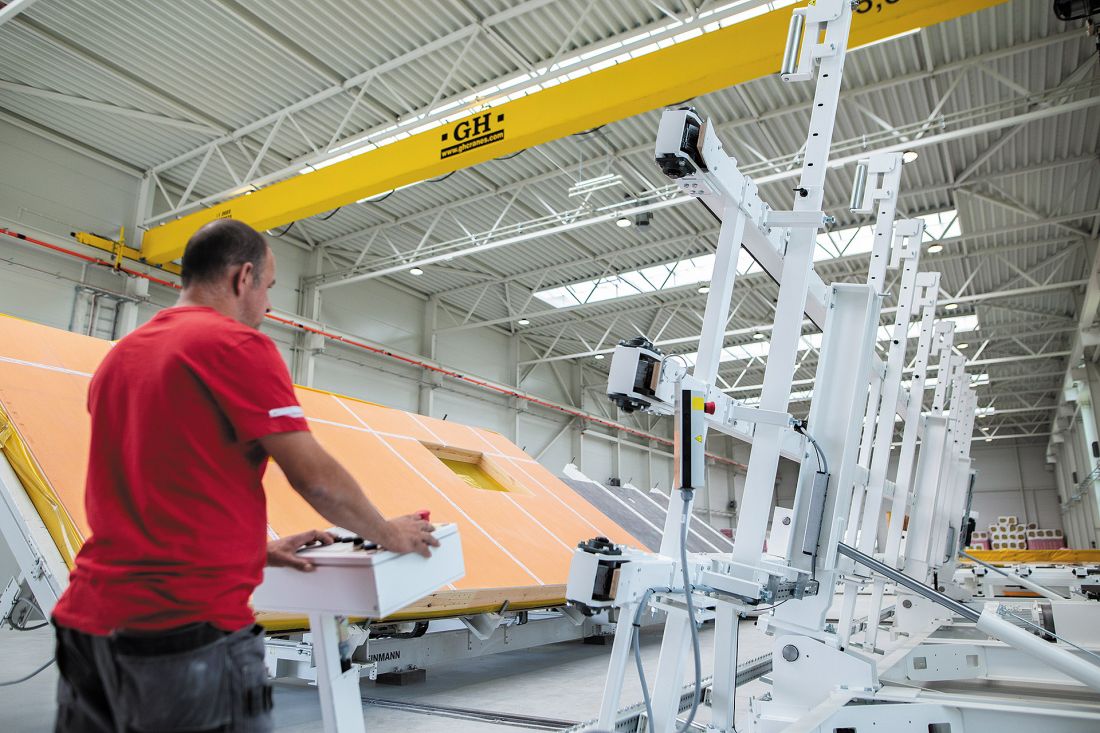Hala produkcyjna prefabrykowanych elementów dla budownictwa szkieletowego