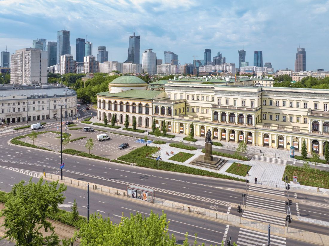 Plac Bankowy w Warszawie po zmianach