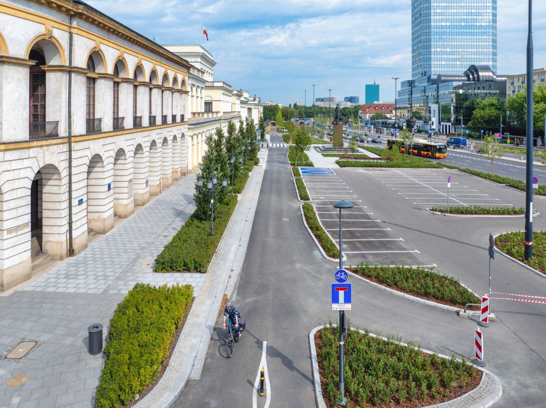 Plac Bankowy w Warszawie po zmianach