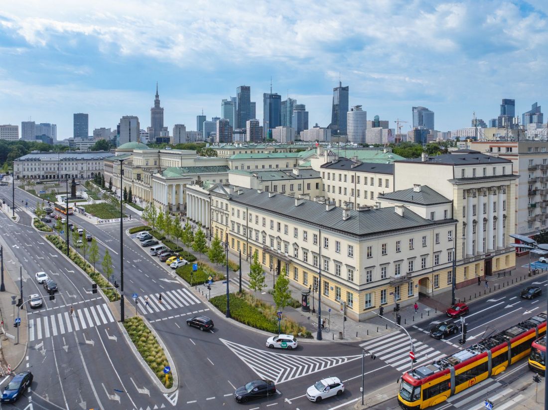 Plac Bankowy w Warszawie po zmianach
