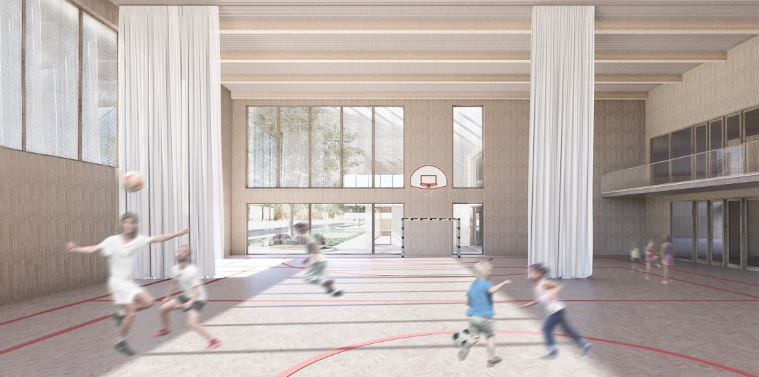 wizualizacja na hali sportowej