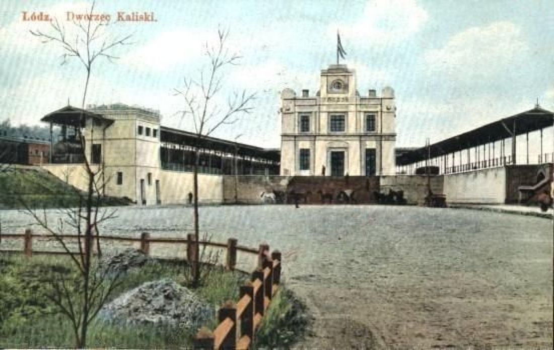 Pierwszy budynek Dworca Łódź Kaliska