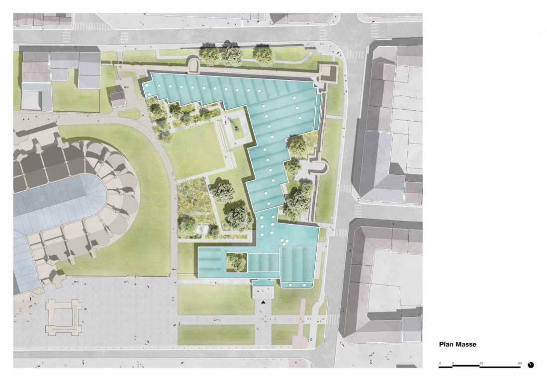 Odnowione centrum sztuki La Quadrilatère w Beauvais, Francja