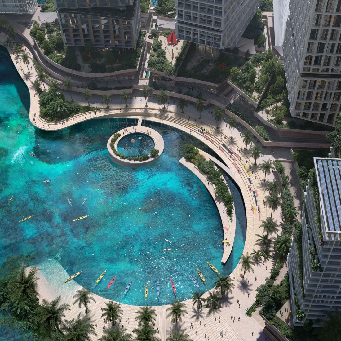Plan zagospodarowania przestrzennego i nowa dzielnica nadmorska w Kota Kinabalu pt. Jesselton Docklands w Malezji