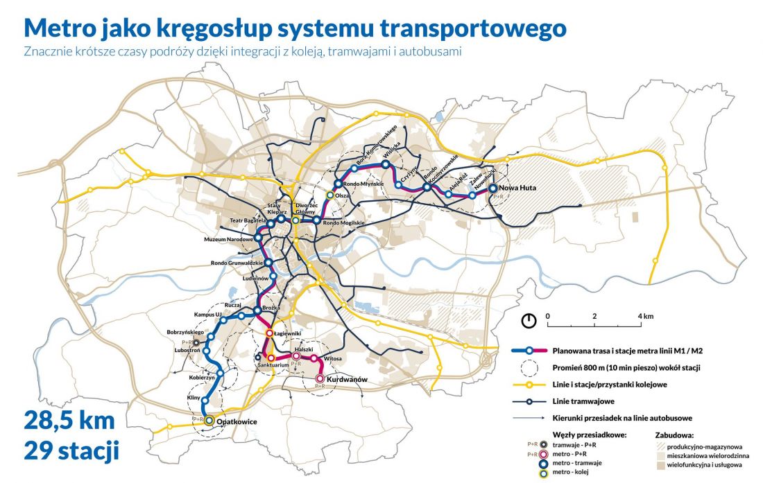 Metro jako kręgosłup transportowy Krakowa