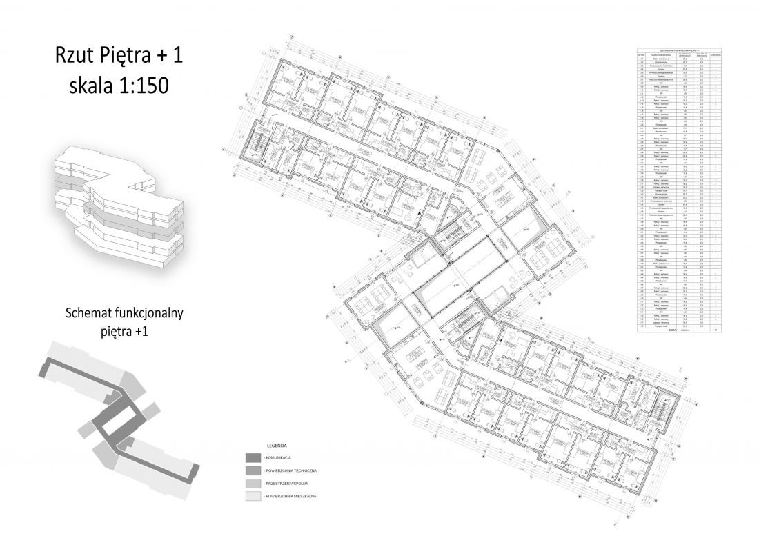 rzut piętra +1 | schematy