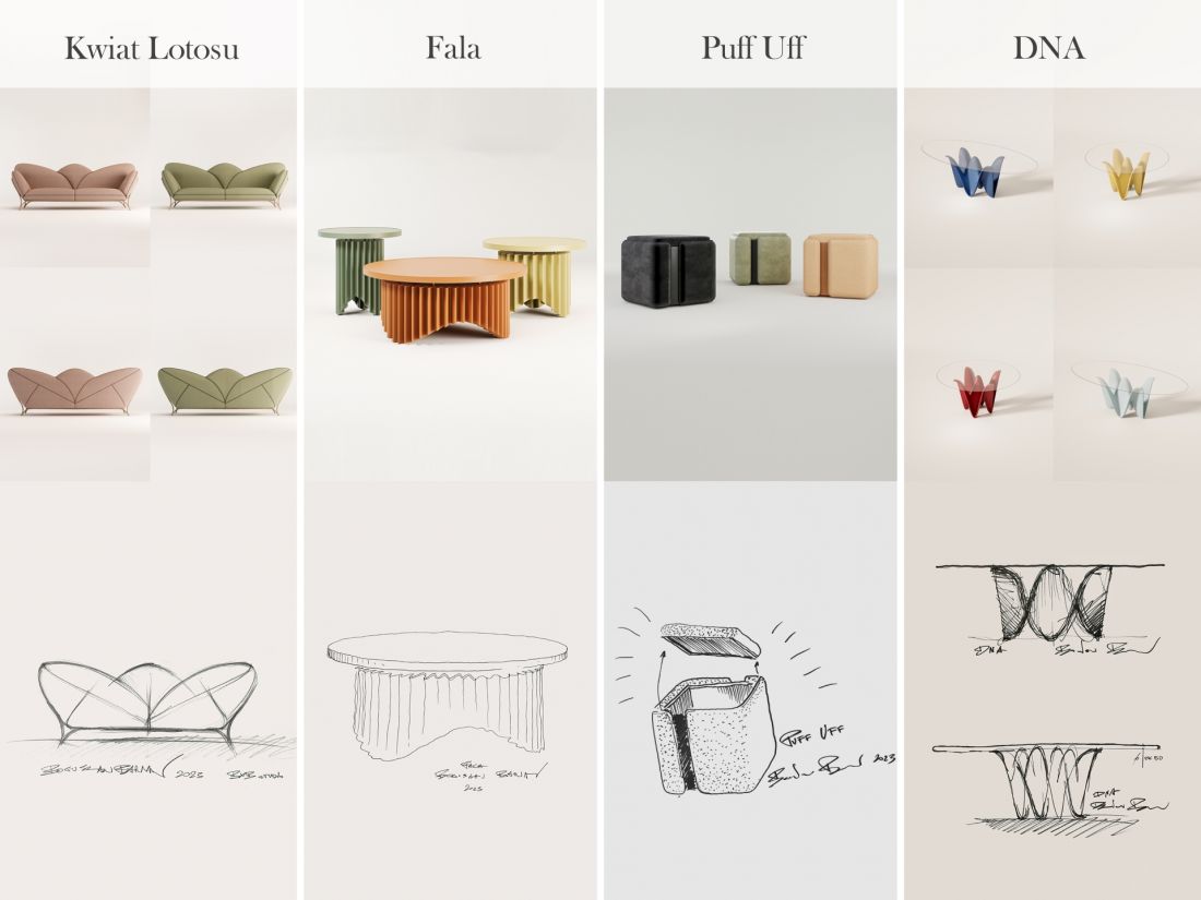 Sofa „Kwiat Lotosu” - projekt Bogusława Barnasia, założyciela BXB studio