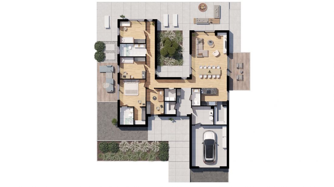 P.21 - plan z garażem