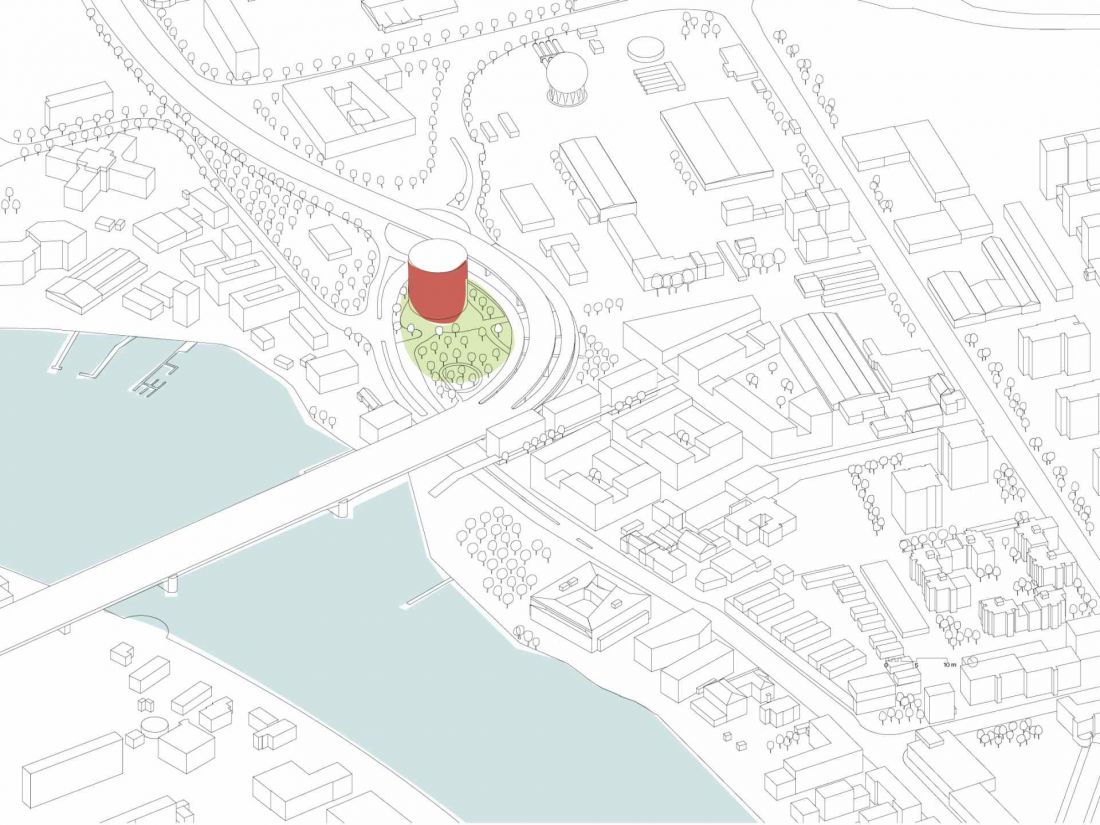 Przestrzeń wystawiennicza dla historycznej panoramy miasta w Konstancji
