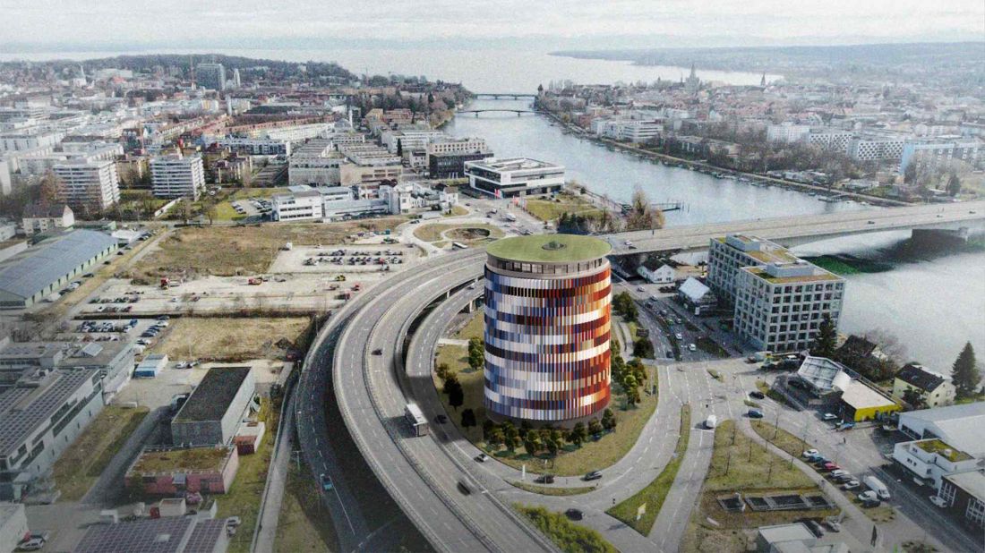 Przestrzeń wystawiennicza dla historycznej panoramy miasta w Konstancji