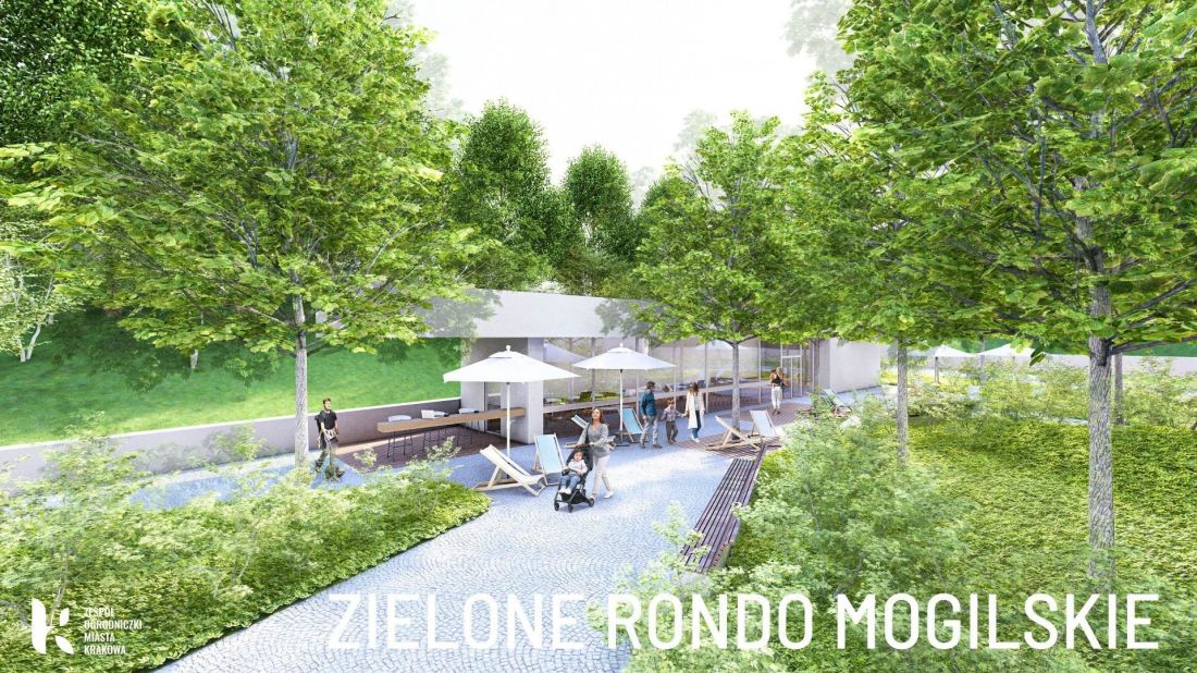 projekt Zielone rondo Mogilskie