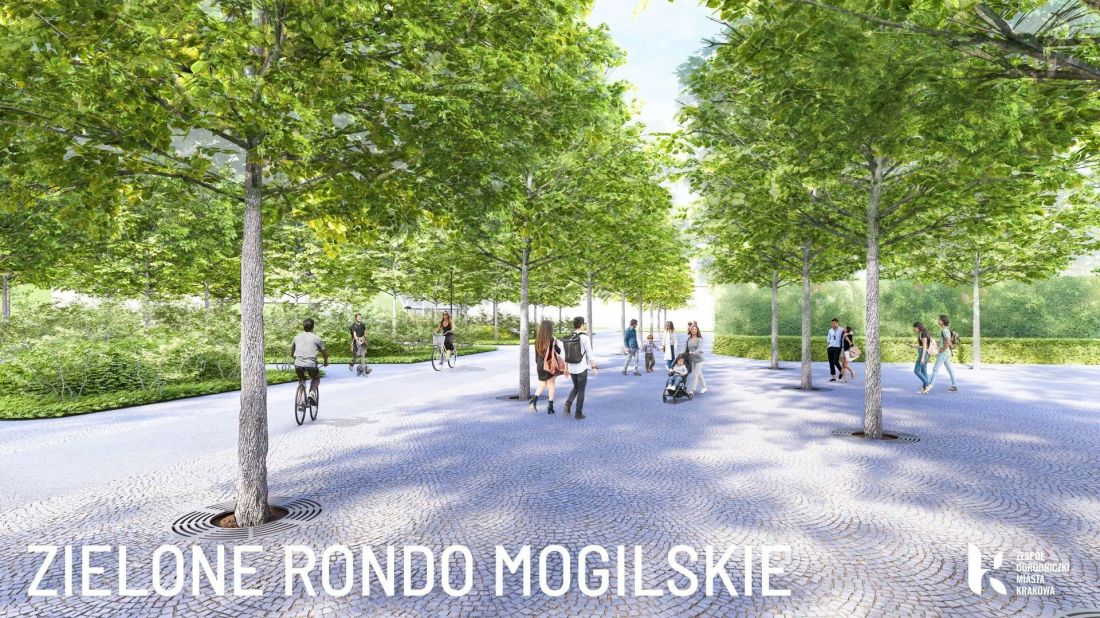 projekt Zielone rondo Mogilskie
