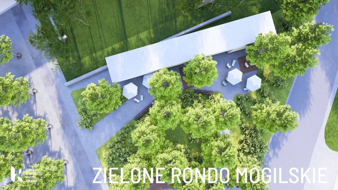 projekt Zielone rondo Mogilskie