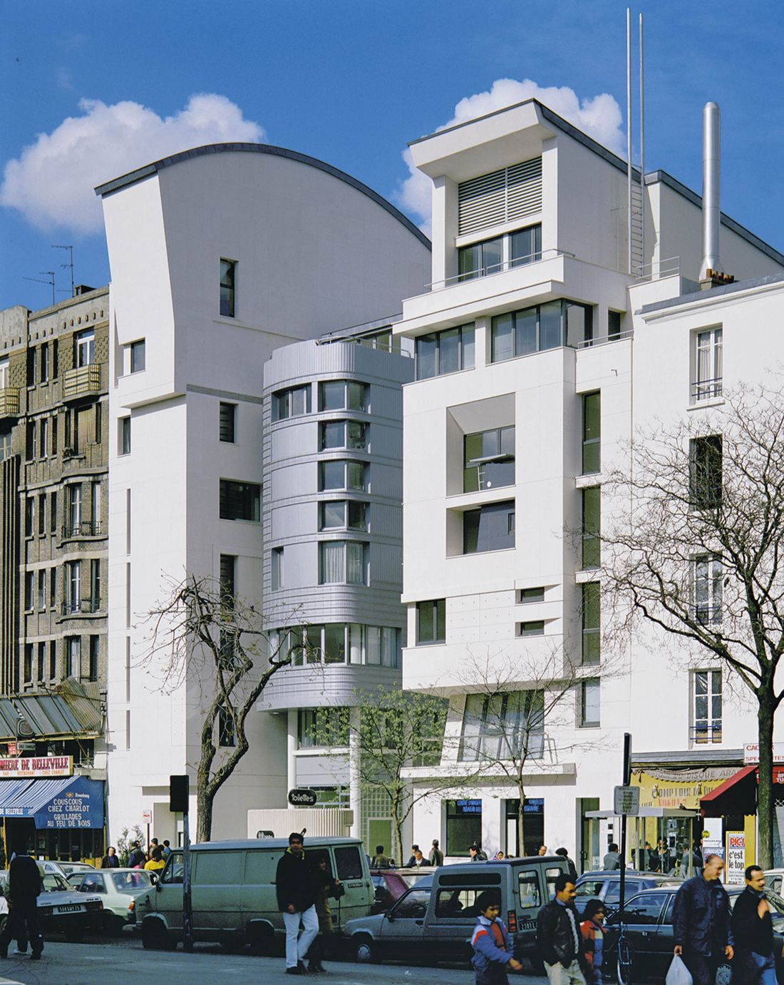 budynek mieszkalny na boulevard de Belleville, Paryż, 1989