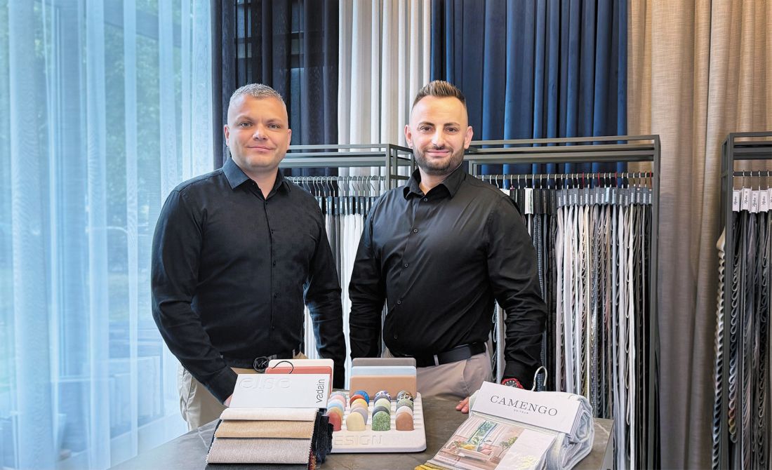 Założyciele marki Warszawskie Firany – od lewej Patryk Bartkowski i Maciej Sikora