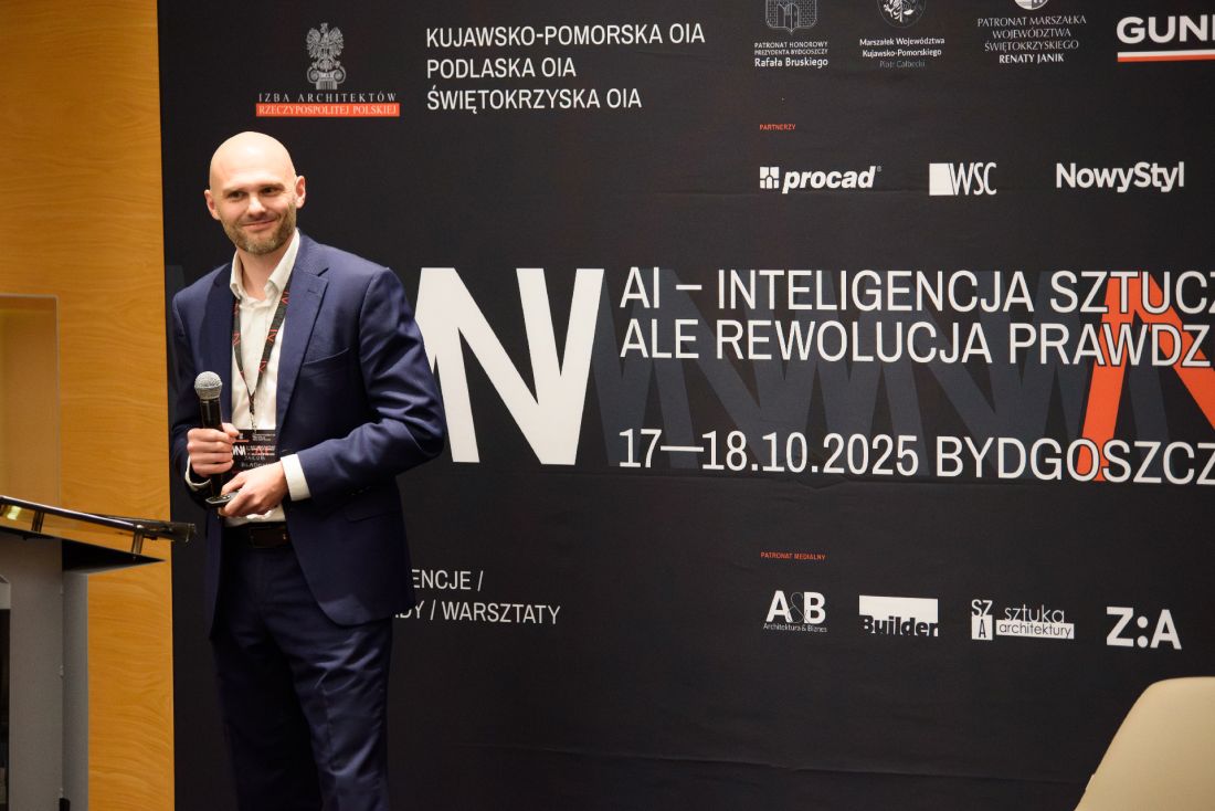 Jakub Bladowski (POOIA) zaprezentował narzędzie Kolega, oparte na algorytmach generatywnych