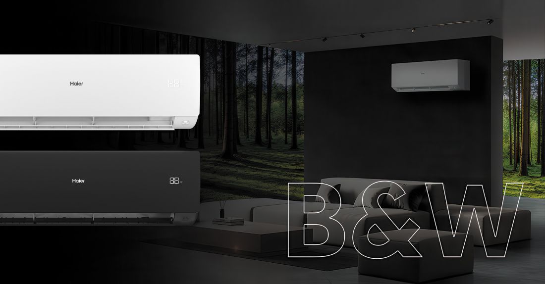 Seria klimatyzatorów HAIER Black&White do każdego rodzaju wnętrza