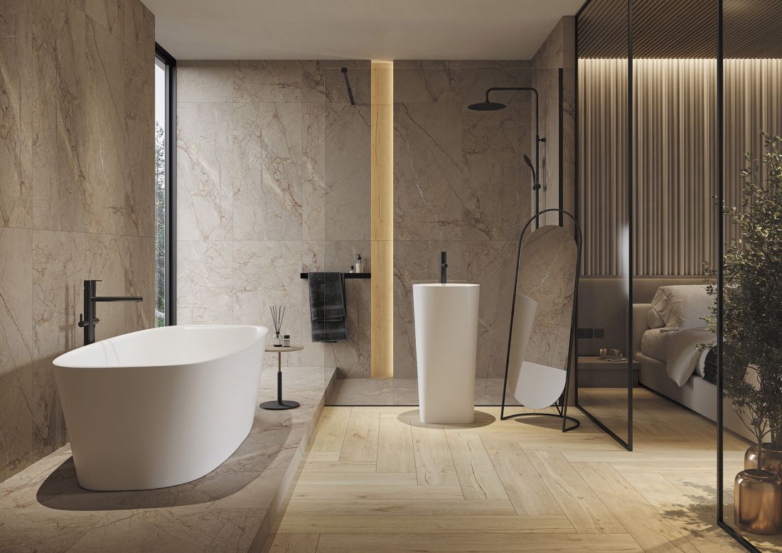 Saturnstone Grey i Vila Beige
