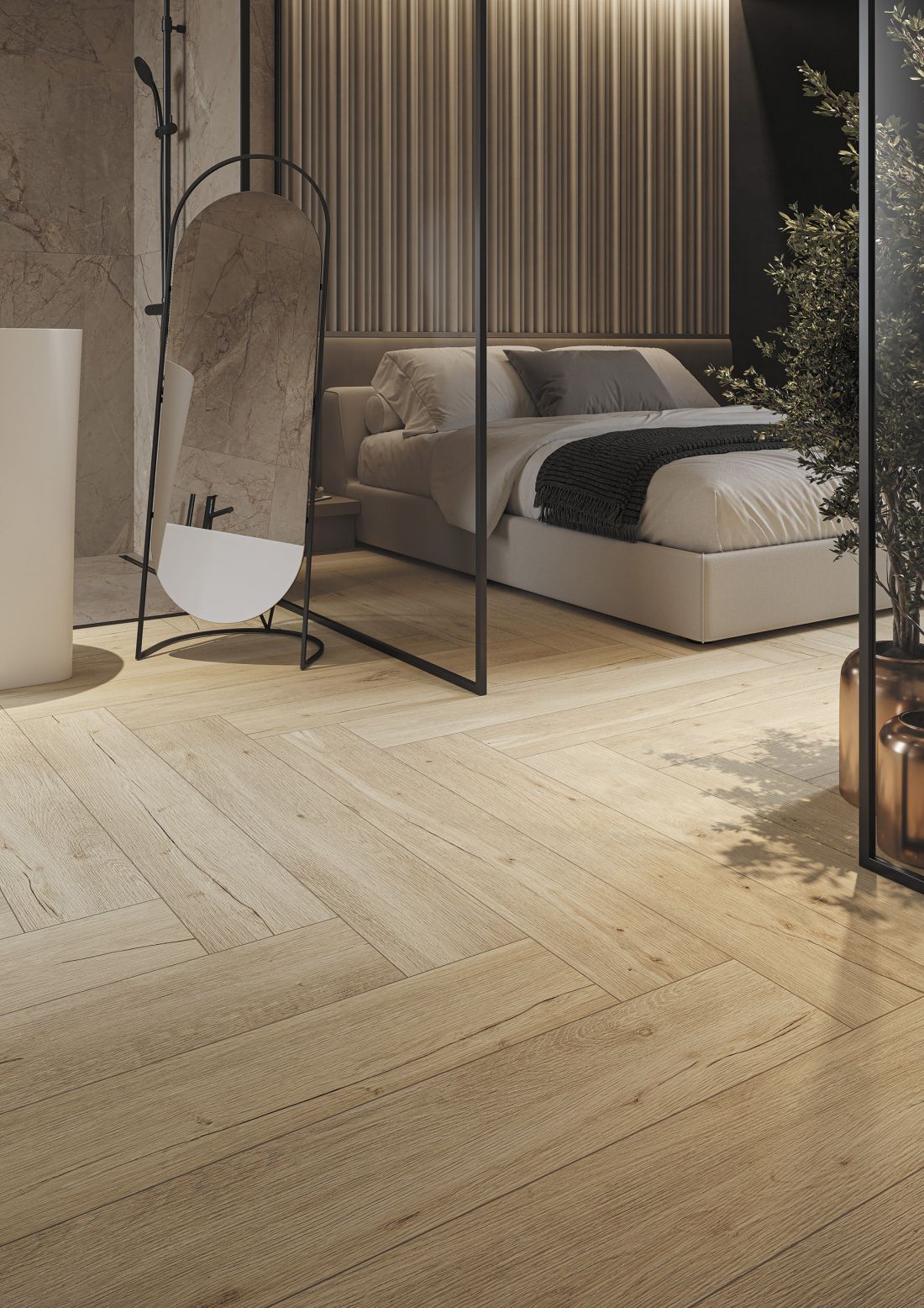Erde Light Grey i Vila Oak