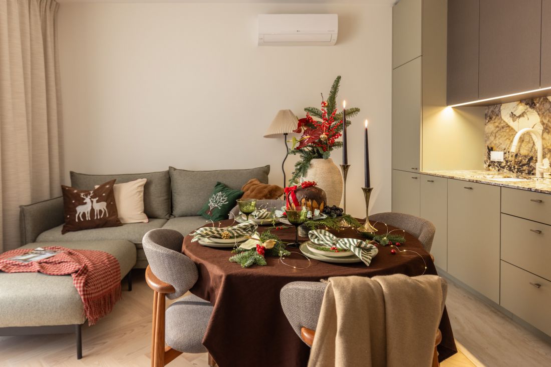 Mieszkanie w świątecznej odsłonie projektu Decoroom