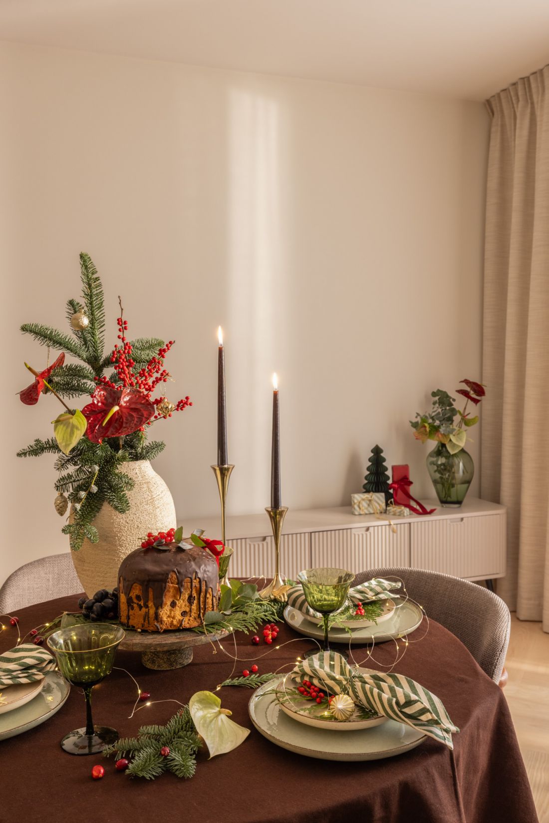 Mieszkanie w świątecznej odsłonie projektu Decoroom