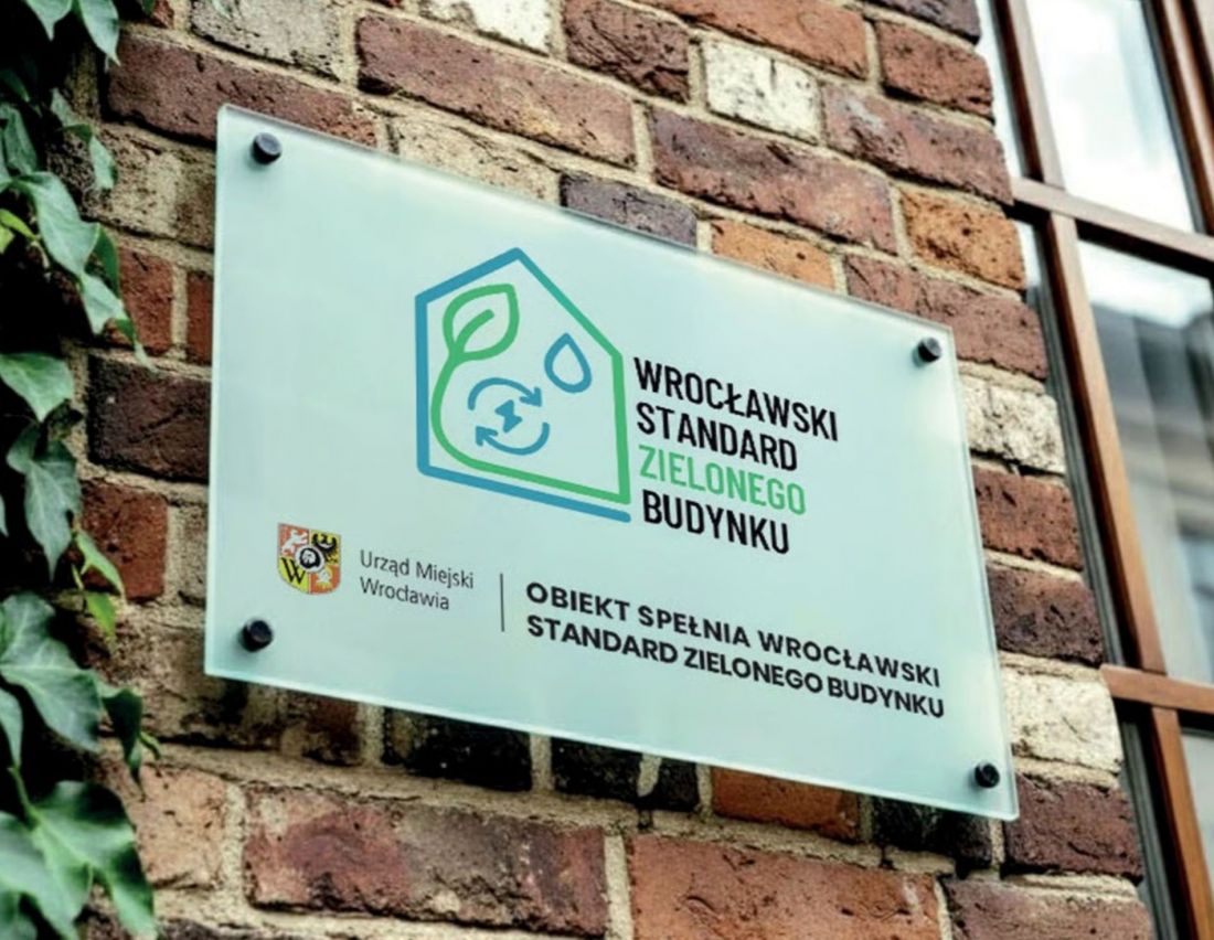na obiektach pojawią się tablice informujące, że budynek spełnia Wrocławski Standard Zielonego Budynku