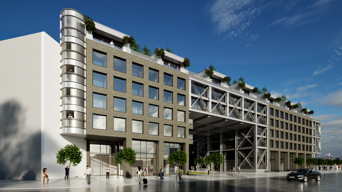 Apartamenty nad Dąbrówką przy ulicach Piotrkowskiej i Wólczańskiej w Łodzi