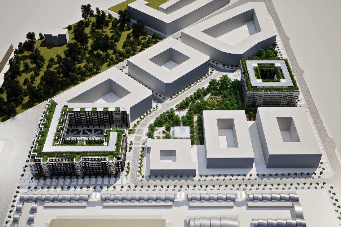 Apartamenty nad Dąbrówką przy ulicach Piotrkowskiej i Wólczańskiej w Łodzi