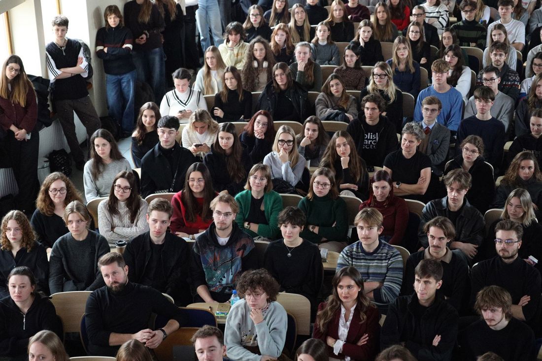 pełna sala na Politechnice Krakowskiej