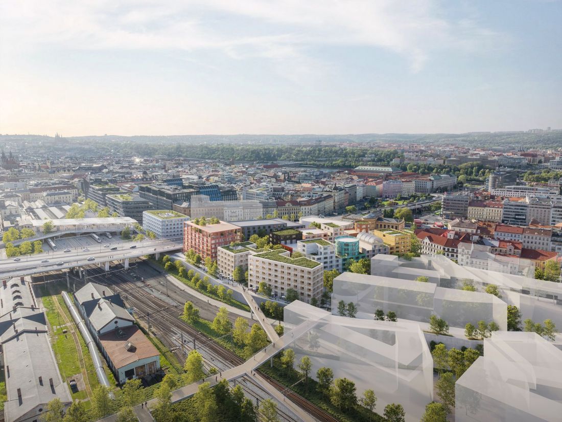 Zwycięska praca w konkursie Florenc 21 na zagospodarowanie kwartału B04 w Pradze
