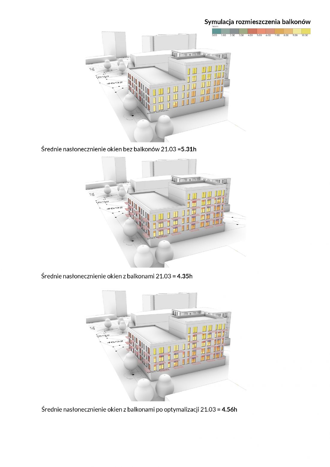 optymalizacja rozmieszczenia balkonów