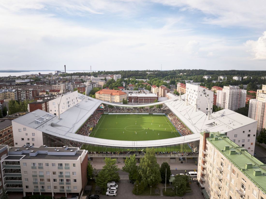Stadion Tammela w Tampere, Finlandia