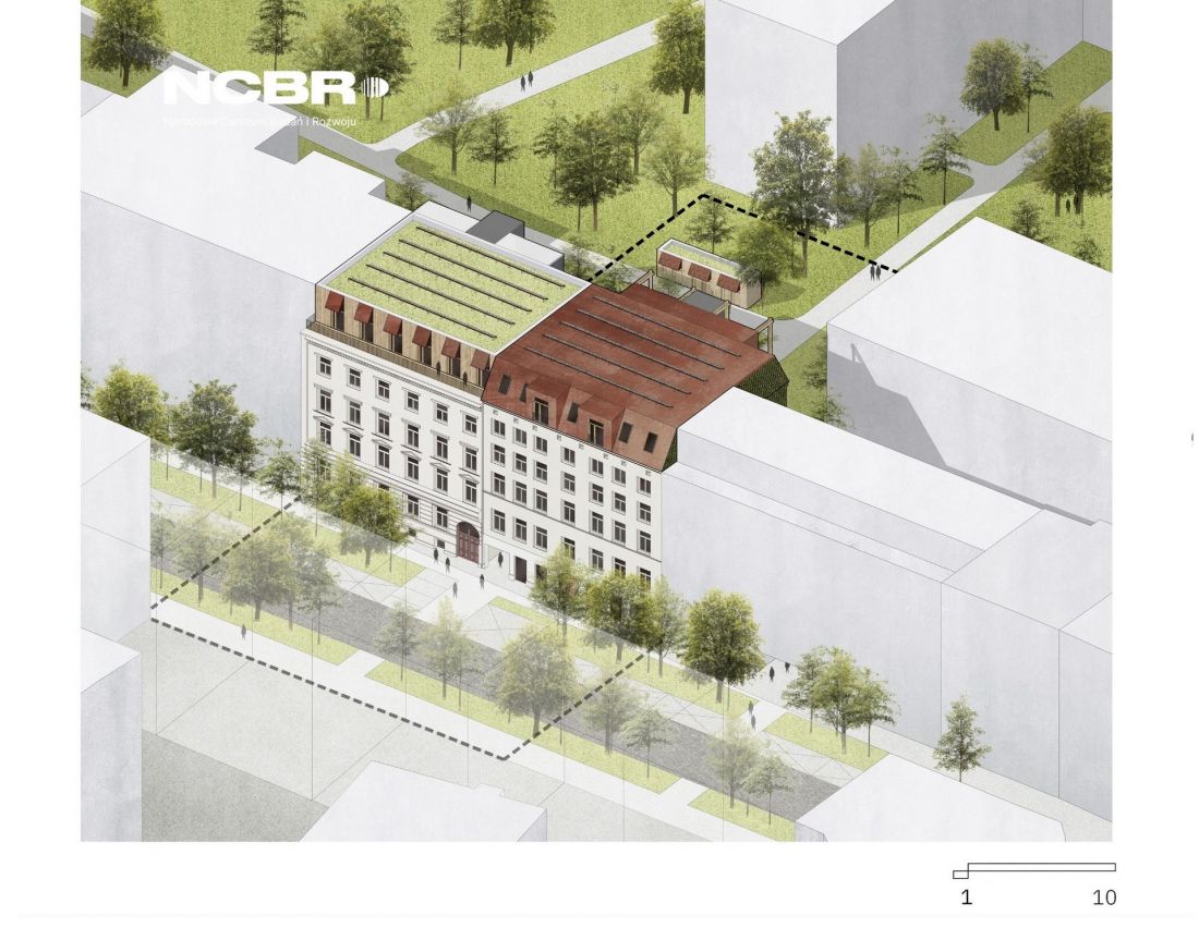 Projekt nadbudowy kamienicy we Wrocławiu